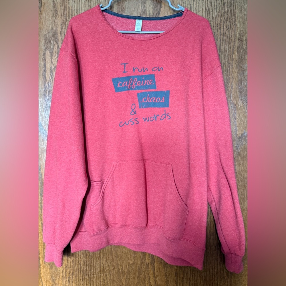 Red Graphic Sweatshirt